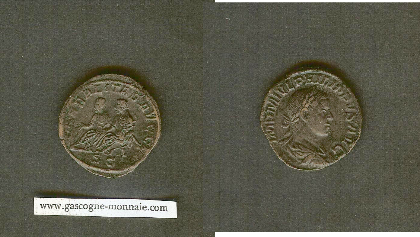 Philippe II (247-249). Sesterce 247-249, Rome.  SUP- à SUP